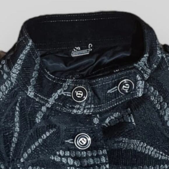 Custo Barcelona Gray/Black Coat | Size 8 - Picture 5 of 9